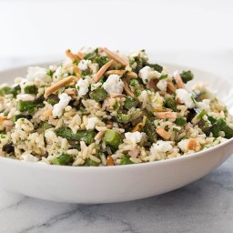 Brown Rice Salad with Asparagus