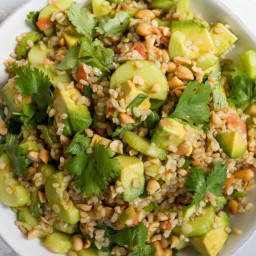 Brown Rice Salad with Avocado