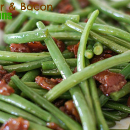 Brown Sugar and Bacon Green Beans