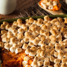 Brown Sugar-Glazed Sweet Potatoes with Marshmallows