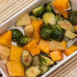 Brown Sugar Squash & Brussels Sprouts en Papillote
