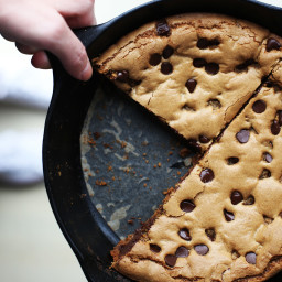Browned Butter Cast Iron Skillet Cookie