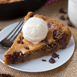 Browned Butter Chocolate Chip Skillet Cookie