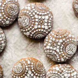 Browned Butter Gingerbread Lace Cookies