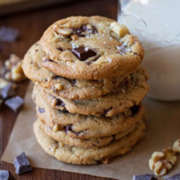 Browned Butter Walnut Chocolate Chunk Cookies