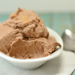 Brownie Batter Ice Cream with Peanut Butter Chips
