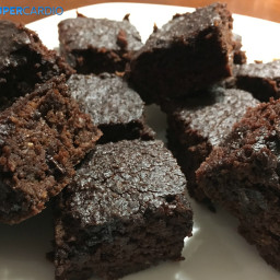 Brownies au chocolat sans farine avec pois chiches