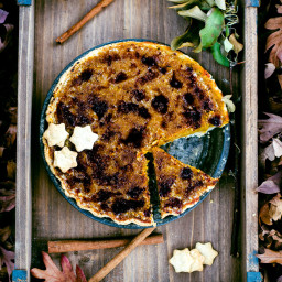 Bruleed Butternut Squash Pie with Brown Butter Bourbon Crust