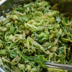 Brussels Sprout and Apple Slaw