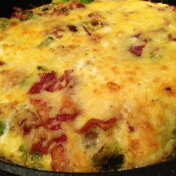 Brussels Sprout and Bacon Frittata