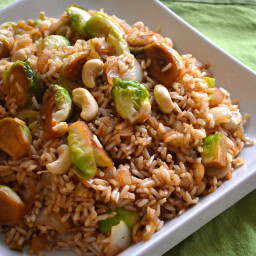 Brussels Sprout & Cashew Nut Fried Rice