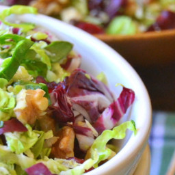 Brussels Sprout Slaw with Maple Cider Vinaigrette