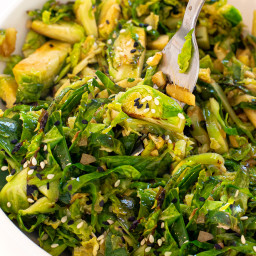 Brussels Sprout Stir Fry