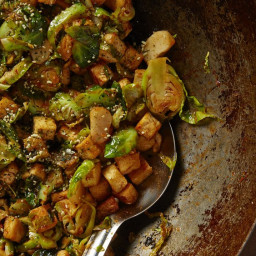 Brussels Sprouts and Tofu Stir-Fry
