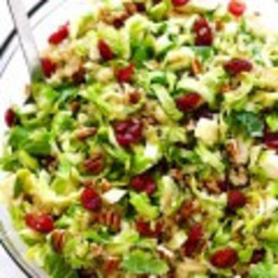 Brussels Sprouts, Cranberry and Quinoa Salad