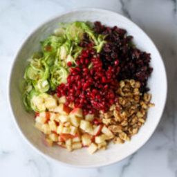 Brussels Sprouts Cranberry Salad
