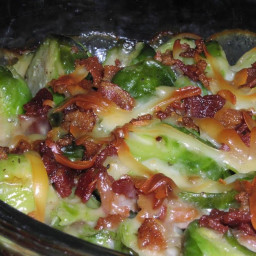 Brussels Sprouts & Gruyere Gratin