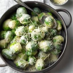 Brussels Sprouts in Rosemary Cream Sauce Recipe