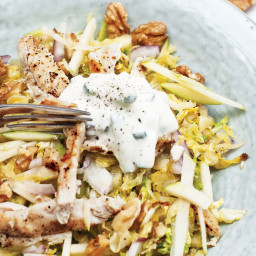 Brussels Sprouts Salad with Chicken