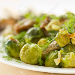 Brussels Sprouts w/ Mushrooms