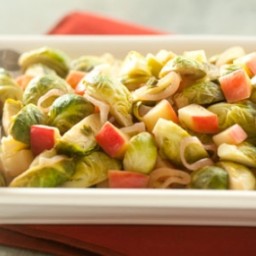 Brussels Sprouts with Apples and Shallots