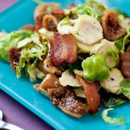 Brussels Sprouts With Bacon and Figs
