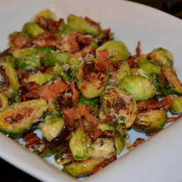 Brussels Sprouts with Bacon and Mustard Dressing