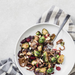 Brussels sprouts with caramelized onions
