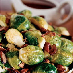 Brussels Sprouts with Chestnuts and Bacon