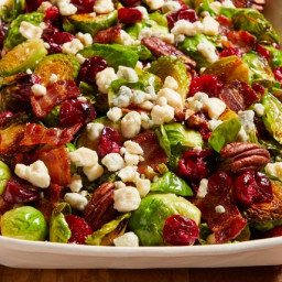 Brussels Sprouts with Cranberries and Bacon