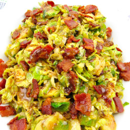 Brussels Sprouts with Hot Bacon Dressing 