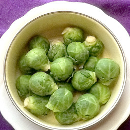 Brussels Sprouts with Maple-Mustard Sauce