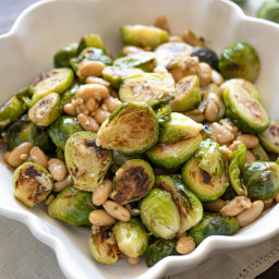 Brussels Sprouts with White Beans