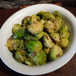 Brussels Sprouts with Brown Butter and Grain Mustard