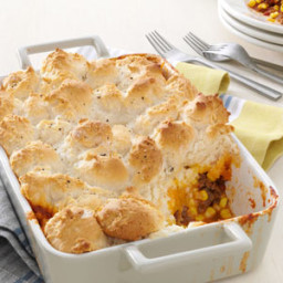 Bubbly and Golden Mexican Beef Cobbler Recipe