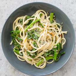Bucatini with Broccolini, Capers, and Lemon