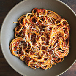 Bucatini with Butter-Roasted Tomato Sauce