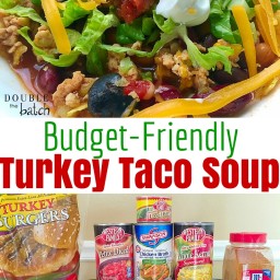 Budget Friendly Turkey Taco soup