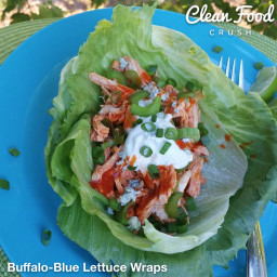 Buffalo-Blue Lettuce Wraps