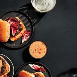 Buffalo-Brisket Sliders with Special Sauce
