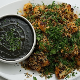 Buffalo Cauliflower Bites with Black Buffalo Sauce Recipe