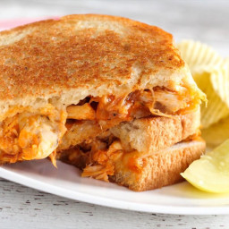 Buffalo Chicken Grilled Onions and Cheese Sandwich