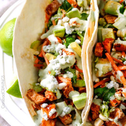 Buffalo Chicken Tacos with