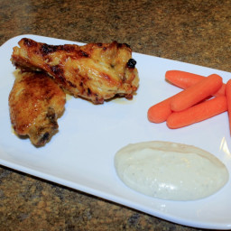 Buffalo Chicken Wings With Blue Cheese Dip