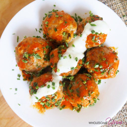 Buffalo Turkey Meatballs (Low Carb, Gluten-free)