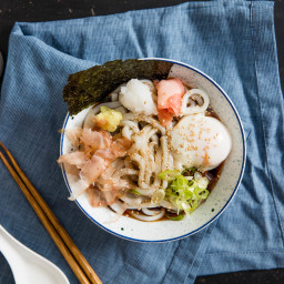 Bukkake Udon (Japanese Cold Noodles With Broth) Recipe