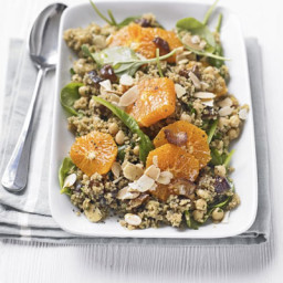 Bulghar wheat, date and clementine salad