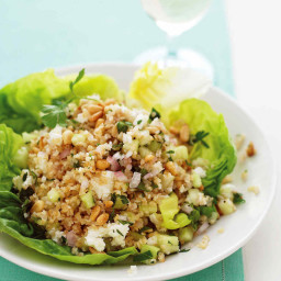 Bulgur Salad with Feta and Pine Nuts