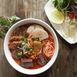 Bún Bò Huế - Spicy Vietnamese Beef and Pork Noodle Soup