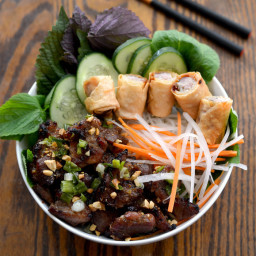 Bún Thịt Nướng Recipe (Vietnamese Grilled Pork & Rice Noodles)